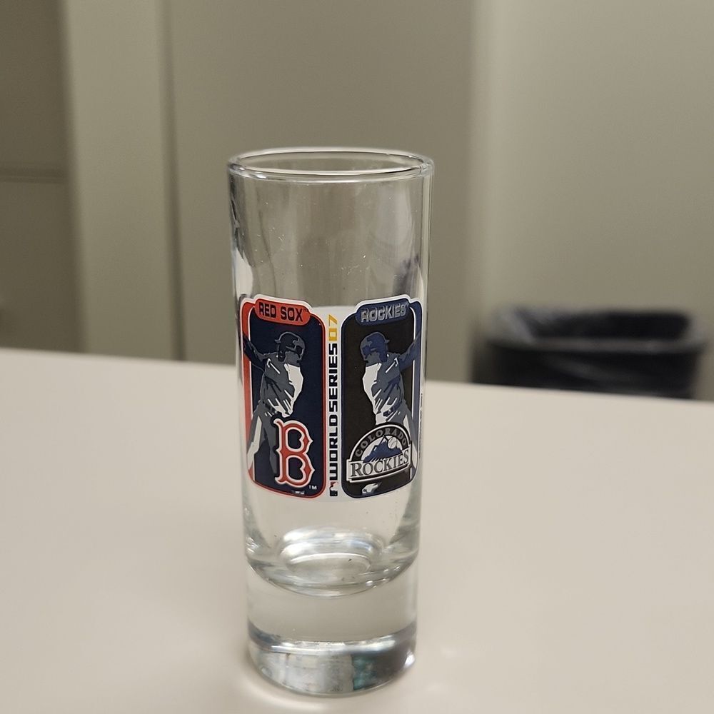 World Series 2007 Boston Red Sox Colorado Rookies Shot Glass